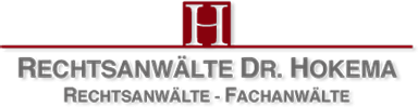 „RECHTSANWÄLTE DR. HOKEMA Partnerschaft“-Logo, zur Startseite